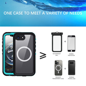 Funda Rígida de TPU+PC Impermeable IP68 para <span class=keywords><strong>iPhone</strong></span> 17e / 16e / <span class=keywords><strong>SE</strong></span>, Sumergible hasta 2m, para Buceo y Natación - Product Image 2