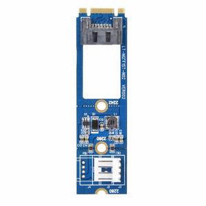 M2 Ke SAT <span class=keywords><strong>M</strong></span>.2 NGFF SAT Ke 7Pin SAT Kartu Adaptor Konverter Horisontal Kartu Ekspansi + Kabel Daya 4Pin untuk WinXP Win7 Win8 - Product Image 3
