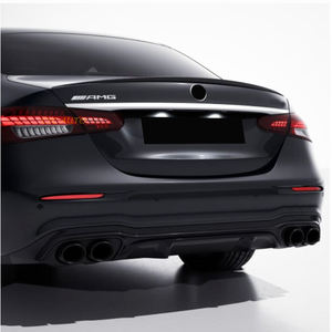 Pour <span class=keywords><strong>Mercedes</strong></span> Benz classe E W213 LCI Sport berline <span class=keywords><strong>AMG</strong></span> E53s noir brillant diffuseur arrière et embouts paquet 2020 2021 <span class=keywords><strong>2022</strong></span> + - Product Image 5