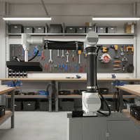 Bras robotique automatique, cobot industriel, conteneur collaboratif avec robot de palettisation