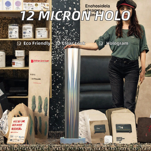 Lámina de Estampado en Caliente con Holograma de Nuevo Diseño Royal Glory de 12 Micras, Película Transparente de PET para Aplicaciones en Papel, Ecológica y Genérica - Product Image 2