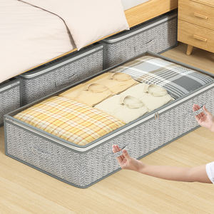 Sac de rangement <span class=keywords><strong>sous</strong></span> le <span class=keywords><strong>lit</strong></span> poignée anti-poussière sac de rangement pliable couette couette maison boîte de rangement plate <span class=keywords><strong>sous</strong></span> le <span class=keywords><strong>lit</strong></span> - Product Image 4