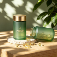 Pot en verre capsule vert transparent de haute qualité, 60 ml, 180 ml, avec bouchon CR, pour crème visage et corps, et soin capillaire