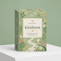 Cartes d'affirmation personnalisées avec impression de mots de gratitude, écologiques, durables, coins arrondis, en papier, couleurs et formes personnalisées