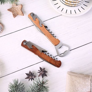 Apribottiglie Multifunzionale con Manico in Legno - Apribottiglie per <span class=keywords><strong>Vino</strong></span> e Birra Pratico. Coltello da <span class=keywords><strong>vino</strong></span> in palissandro, faggio e legno di sablier. - Product Image 3