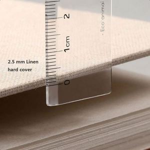 Cuaderno de Hojas Sueltas Recargable, con Cubierta de Lino Mini Retro, 160GSM, Grueso - Product Image 4