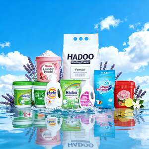 HADOO Detergente en Polvo Ecológico Quitamanchas para Ropa, Suave para la Piel, Alta Espuma, Fácil de Enjuagar, Aroma Floral/Rosa/Jazmín/Limón - Product Image 6