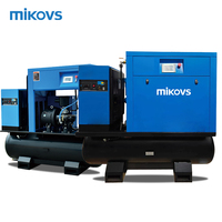 MIKOVS 500L tout en un modèle 1.5 mètre cube/min compresseur d'air 11KW compresseur à vis intégré avec réservoir d'air sécheur d'air