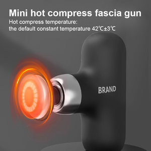 2024 nouveau chauffage compresse Mini Portable Fascial profond vibrant 4 tête puissant masseur de pistolet de vitesse tenu dans la main - Product Image 2