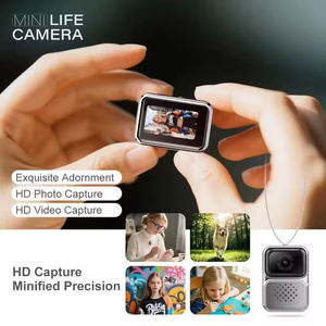 4K WiFi Necklace <b>Mini</b> <b>Camera</b> 1.47 Inch Screen IP67 Waterproof Magnetic Lanyard Wearable POV Video Recorder Support MicroSD Card - Product Image 4