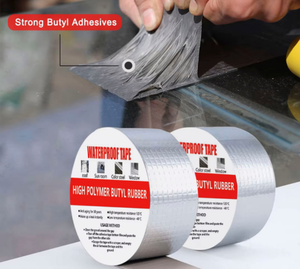 Ruban adhésif en aluminium butyle auto-adhésif robuste en gros, rouleau de ruban d'étanchéité <span class=keywords><strong>pour</strong></span> la réparation des fuites d'eau dans les bâtiments - Product Image 2
