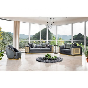 Winforce 2024 turchia Design di lusso Loveseat divano trapuntato divano personalizzato arredamento per la casa moderno velluto Set divano Chesterfield - Product Image 4