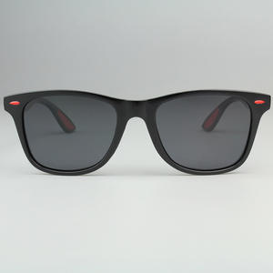 Venta al por mayor de lujo de marca gafas de sol con marcos de plástico negro logotipo personalizado Unisex gafas deportivas para hombres mujeres conducir ciclismo - Product Image 3