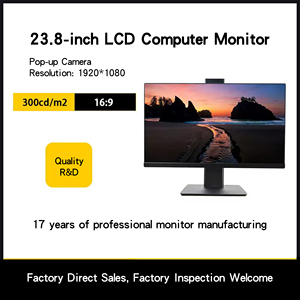 <span class=keywords><strong>Monitor</strong></span> de 23.8 Pulgadas Full HD 75Hz con Cámara, Baja Luz Azul, Amigable con la Vista, Apto para Deportes Electrónicos, Transmisión en Vivo y Reuniones en Línea - Product Image 2