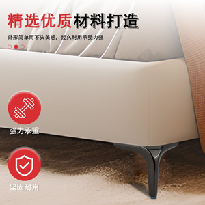 Pied de meuble en acier robuste noir mat avec support d'angle, design industriel - Product Image 4