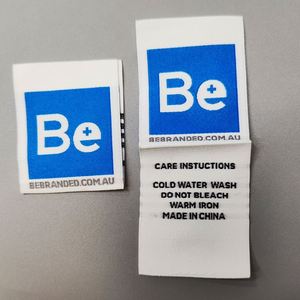 High Quality <b>Nursing</b> Fabric Size Double Sided Neck Label Clothing Accessories Oem Customized Woven Labels - Product Image 2