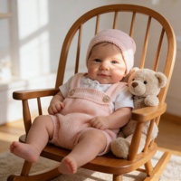 Poupée Reborn Yeezwood Mignonne de 40 cm, Nouveau Style, Corps Entièrement en Vinyle, pour Fille, Poupées Bébé Réalistes en Silicone, Jouets pour Fille