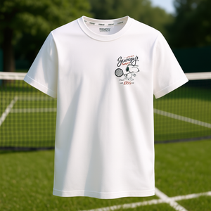 <strong>Snoopy</strong> Racquet Club <strong>T</strong>-<strong>Shirt</strong> White Unisex Casual Wear - Product Image 3