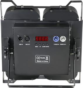 Công suất cao <span class=keywords><strong>4</strong></span> Mắt <span class=keywords><strong>100W</strong></span> đôi màu trắng ấm <span class=keywords><strong>LED</strong></span> COB mệnh ánh sáng blinder ma trận ánh sáng không thấm nước <span class=keywords><strong>LED</strong></span> blinder ánh sáng - Product Image 3