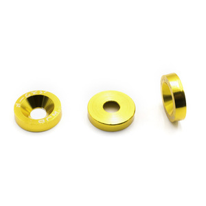 Juego de 8 arandelas de aluminio para marco de matrícula, accesorios decorativos para modificación de automóviles - Product Image 5