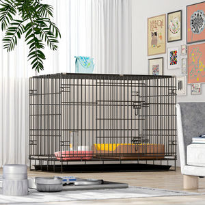 Animaux de compagnie autres Cages en acier inoxydable <span class=keywords><strong>Cage</strong></span> transporteurs fil pour maisons vente grand chat chenil métal extérieur chien clôture métal - Product Image 3