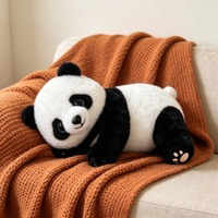 Vente en gros de jouets en peluche doux et adorables en forme de panda assis de 7 pouces, de haute qualité, fabriqués sur mesure par une usine OEM/ODM