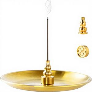 Quemador de Incienso de Latón al por Mayor con Diseño Natural Duradero para Uso en el Hogar - Product Image 1