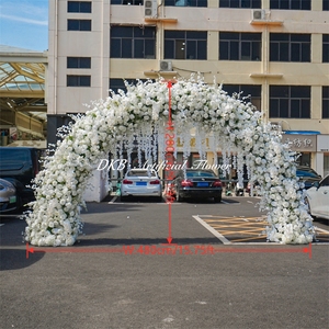 Wholesale White Wedding Flower Arch Silk Flower Backdrop Wedding Arch for Wedding Event Decoration - Product Image 2