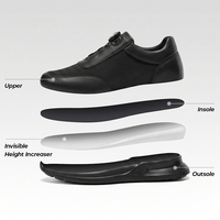 Chaussures en cuir mode simple hauteur augmentant 7cm chaussures usine vente en gros direct affaires Casual style Casual hommes