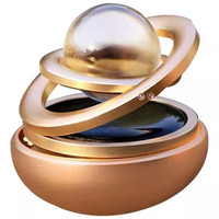 360 degrés énergie solaire suspendu rotatif Double anneau voiture parfum désodorisant aromathérapie maison bureau ornement