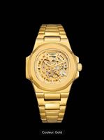 Mode LONGLUX 8057 hommes sport automatique montre mécanique haut 50M étanche saphir acier inoxydable hommes horloge