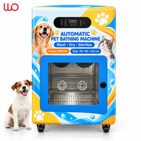 Machine de lavage et séchage automatique pour chiens et chats, entièrement en libre-service, avec stérilisateur et fer à repasser, rechargeable, pour salon de toilettage commercial