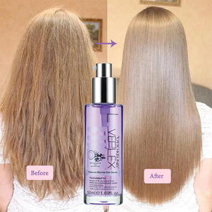 メーカーOEMプライベートラベルココナッツシルクヘアセラムカスタムロゴアルガンオイルヘアリペアシルクセラムストレートヘア用 - Product Image 1