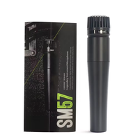 Ensemble de microphones dynamiques SM57 - Utilisation en conférence et en studio, micro filaire à réduction de bruit pour batterie