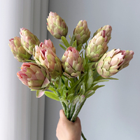 Künstliche Königliche Protea-Blume Großhandel Artischocken-Lilie Ananasblüten-Kopf Cynaroides Dekorative Blume