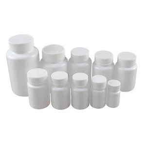 Botellas de Plástico Blancas Mingxu de 30g 50g 100g con Boca Ancha para Dispensar Polvo Farmacéutico y Cápsulas con Tapas - Product Image 2