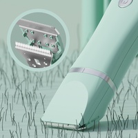 Tondeuse automatique silencieuse 4-en-1 pour animaux de compagnie Tondeuse à faible bruit pour chiens avec 4 lames de meulage des cheveux et des ongles pour chats et chiens