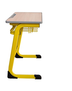 Juego de muebles escolares individuales de alta calidad, escritorio y silla de madera usados para aula, Material metálico para sala de estar - Product Image 3