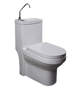 Inodoro de Cerámica de Una Pieza con Lavamanos para Baño, Diseño Nuevo de Fábrica - Product Image 2