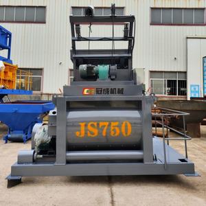 Miscelatore di Calcestruzzo a Doppio Albero Js750 750L Impianto di Betonaggio con Tramoggia di Sollevamento - Product Image 2