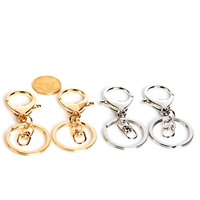 Vente en gros de porte-clés en métal avec fermoir mousqueton, accessoires de quincaillerie en alliage de zinc pour la fabrication de sacs à main et fournitures d'artisanat