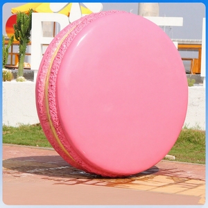 T002 Estatua de Fibra de Vidrio Realista de Donut Mordido, Resistente a los Rayos UV, con Chispas de Colores, Escultura para Fiestas de Dulces, Zonas de Comida y Centros Comerciales - Product Image 2