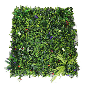 Factory Customized Free Size Artificial Boxwood Hedge Wall artificial foliage hedges panel plant green wall