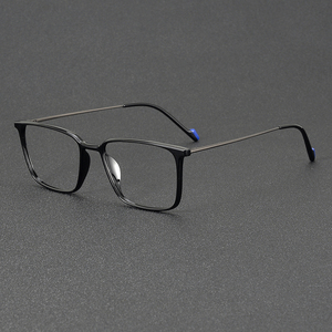 2346 fullrim nhựa thép Retro lớn khung vuông gọng kính - Product Image 2