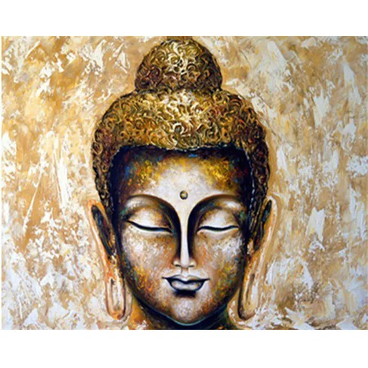 Rhinestone nakış çapraz dikiş kitleri 5d DIY tam matkaplar buda budist heykelleri elmas boyama