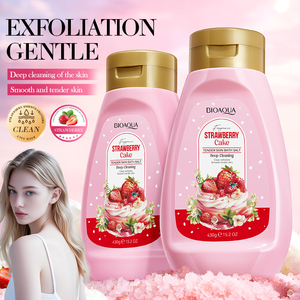 Gommage Corporel Exfoliant et Éclaircissant BIOAQUA au <span class=keywords><strong>Sel</strong></span> <span class=keywords><strong>de</strong></span> <span class=keywords><strong>Bain</strong></span> Parfum Gâteau Fraise Marque Blanche Prix <span class=keywords><strong>de</strong></span> Gros - Product Image 1