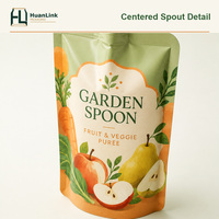 Pochettes à bec verseur en film métallisé de qualité alimentaire personnalisées pour jus, purée, pulpe de légumes et de fruits, sacs d'emballage pour boissons, résistants à l'humidité