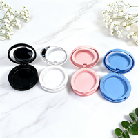 Boîte compacte portable en ABS pour poudre, 15g, pour fard à joues, faux cils, illuminateur multicolore, cosmétiques - Stock usine