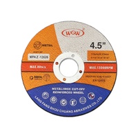 Disque de coupe de 4,5 pouces, disque WGW pour la découpe du métal, pour meuleuses et polisseuses