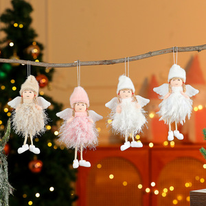 New cross-border angel doll <b>Christmas</b> tree ornament, decoration, plush toy for home and <b>window</b> <b>display</b>. - Product Image 1